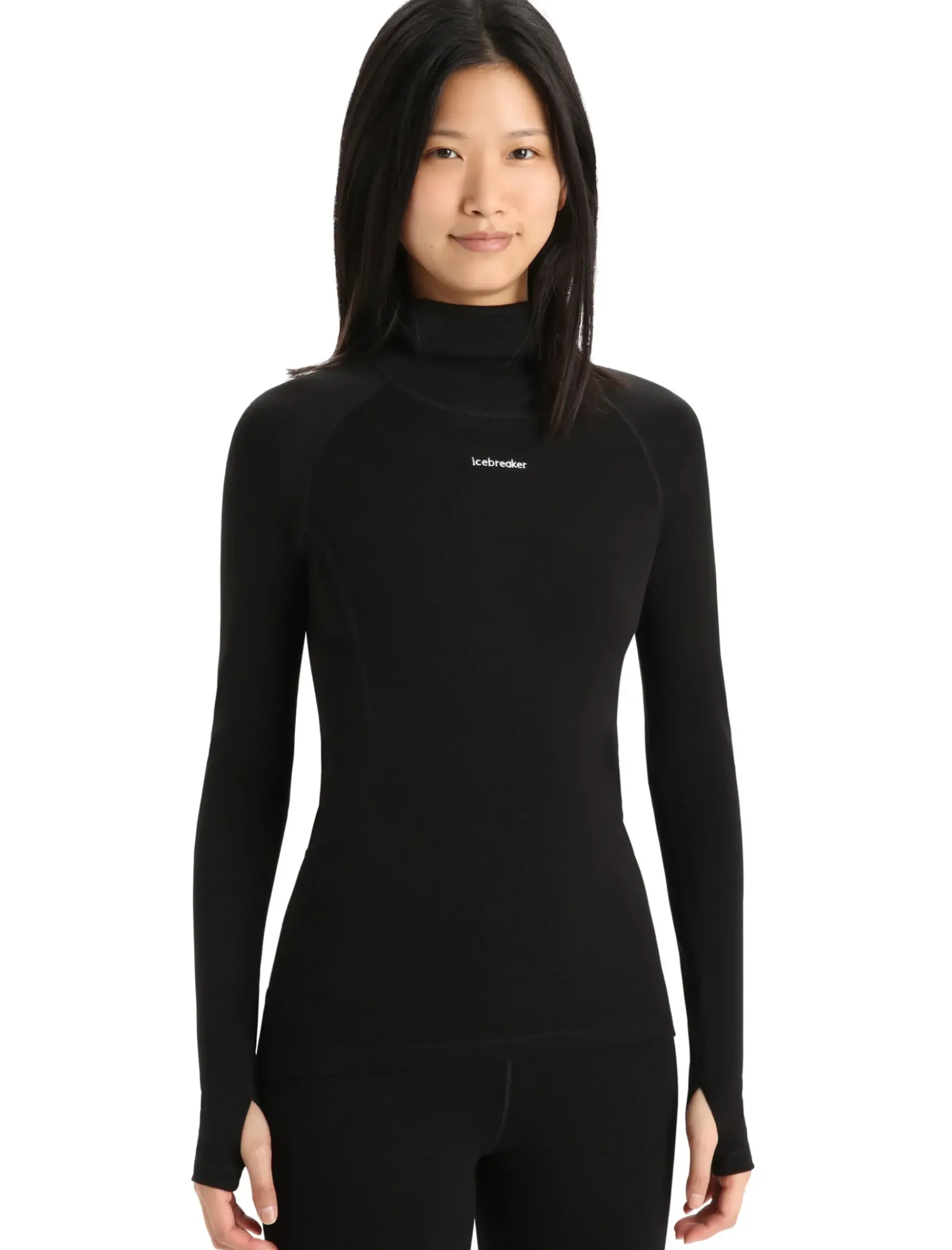 Damen Icebreaker Funktionswäsche & Base Layer^300 Merinofine™ Rollkragenpullover Damen