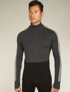 Herren Icebreaker Funktionswäsche & Base Layer^260 Zoneknit™ Merino Half-Zip-Langarmshirt Herren