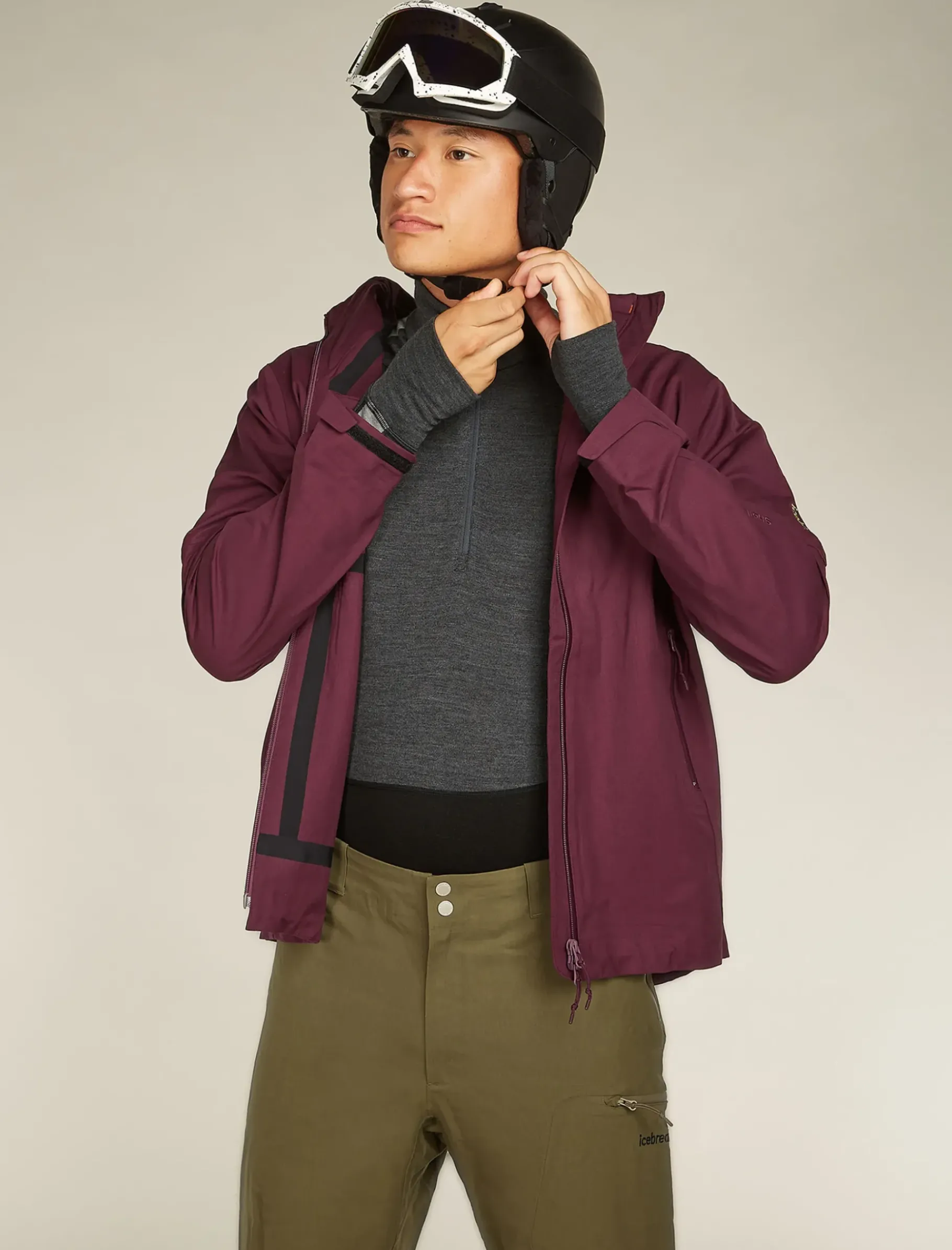 Herren Icebreaker Funktionswäsche & Base Layer^260 Zoneknit™ Merino Half-Zip-Langarmshirt Herren