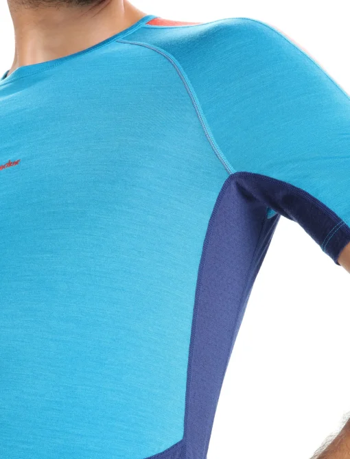 Herren Icebreaker Funktionswäsche & Base Layer^125 Zoneknit™ Merino Kurzarmshirt Herren