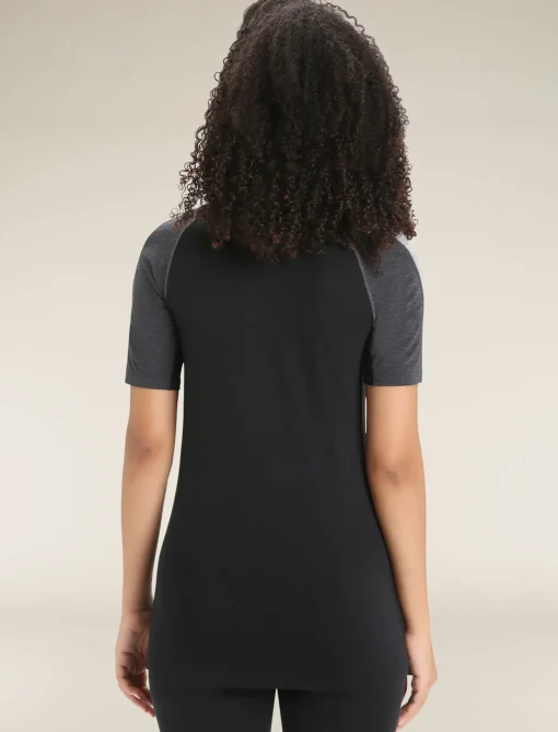 Damen Icebreaker Funktionswäsche & Base Layer^125 Zoneknit™ Merino Kurzarmshirt Damen