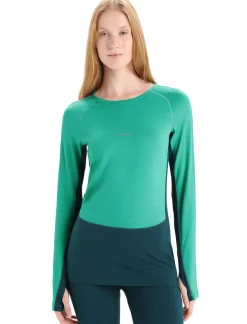 Damen Icebreaker Funktionswäsche & Base Layer^200 Zoneknit™ Merino Langarmshirt Damen