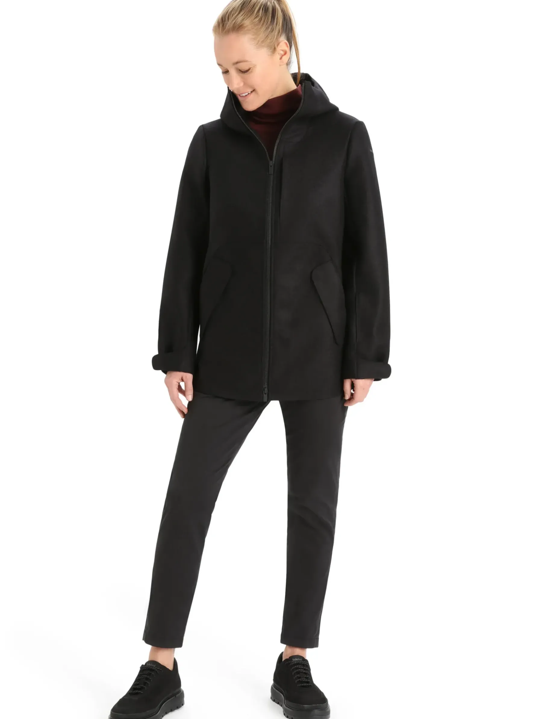 Damen Icebreaker Jacken & Westen^Gefilzte Merino Kapuzenjacke Damen