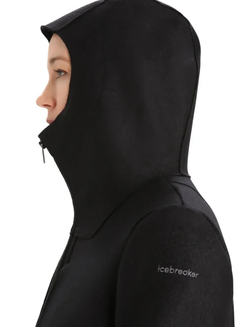 Damen Icebreaker Jacken & Westen^Gefilzte Merino Kapuzenjacke Damen