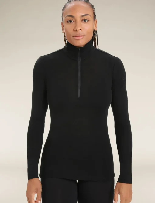 Damen Icebreaker Funktionswäsche & Base Layer^Merino 175 Everyday Half Zip Langarmshirt Damen