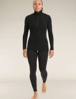 Damen Icebreaker Funktionswäsche & Base Layer^Merino 175 Everyday Half Zip Langarmshirt Damen