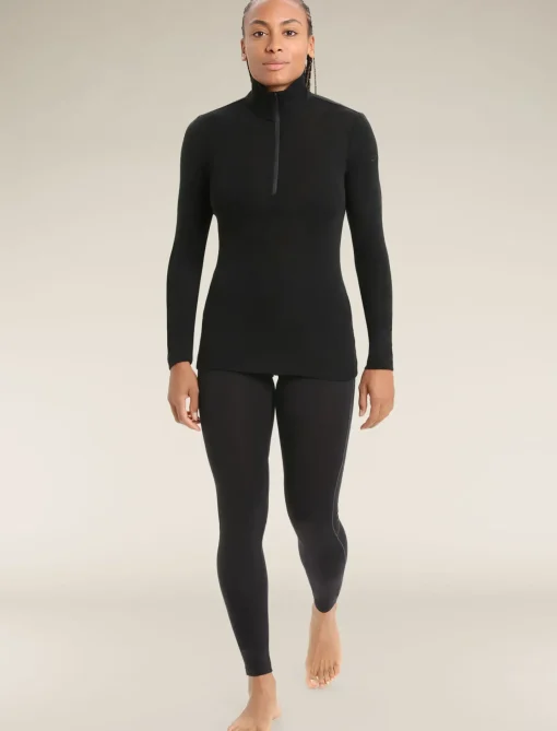 Damen Icebreaker Funktionswäsche & Base Layer^Merino 175 Everyday Half Zip Langarmshirt Damen