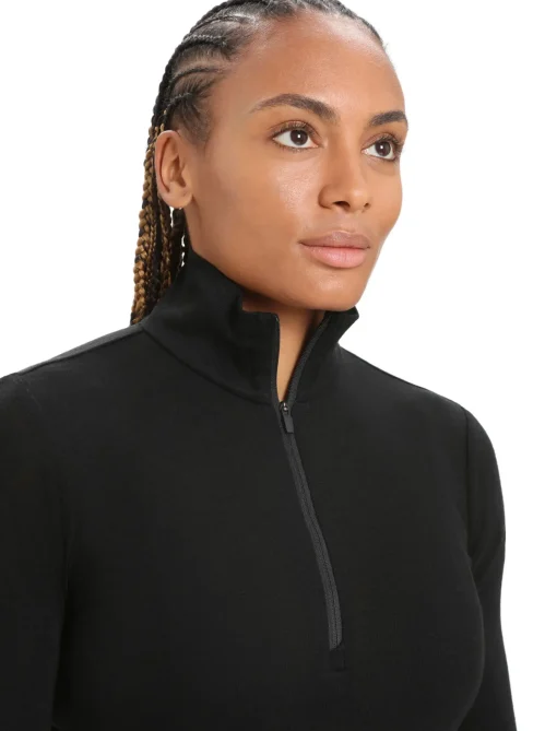 Damen Icebreaker Funktionswäsche & Base Layer^Merino 175 Everyday Half Zip Langarmshirt Damen