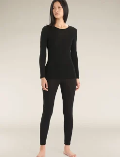 Damen Icebreaker Funktionswäsche & Base Layer^Merino 175 Everyday Thermo-Langarmshirt Mit Rundhalsausschnitt Damen