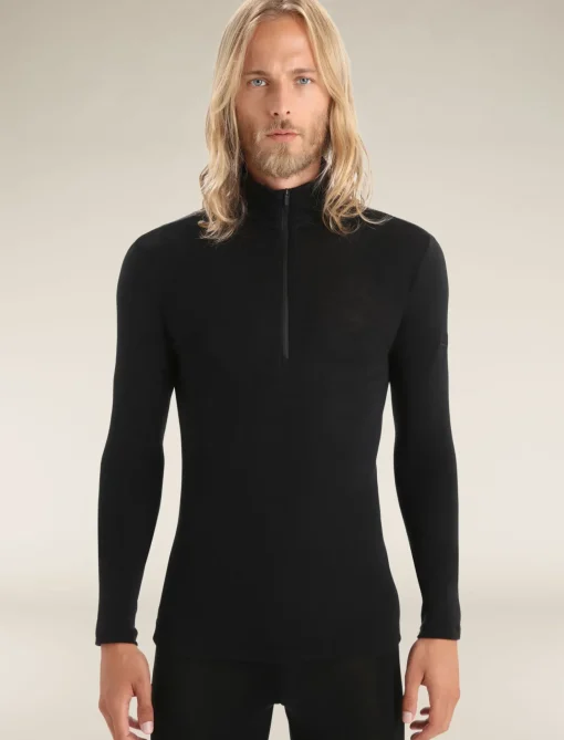 Herren Icebreaker Funktionswäsche & Base Layer^Merino 175 Everyday Thermo-Langarmshirt Mit Halblangem Reisverschluss Herren