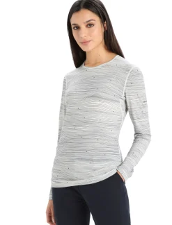 Damen Icebreaker Funktionswäsche & Base Layer^Merino 200 Oasis Langarmshirt Ski Tracks Damen