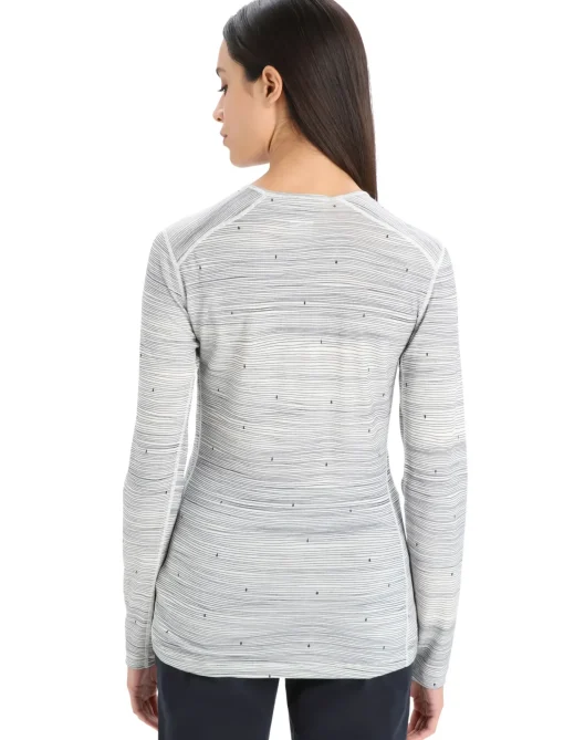 Damen Icebreaker Funktionswäsche & Base Layer^Merino 200 Oasis Langarmshirt Ski Tracks Damen