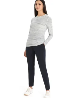 Damen Icebreaker Funktionswäsche & Base Layer^Merino 200 Oasis Langarmshirt Ski Tracks Damen