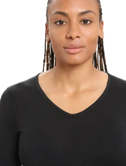Damen Icebreaker Funktionswäsche & Base Layer^Merino 200 Oasis Langarmshirt Mit V-Ausschnitt Damen