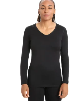 Damen Icebreaker Funktionswäsche & Base Layer^Merino 200 Oasis Langarmshirt Mit V-Ausschnitt Damen