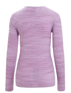 Damen Icebreaker Funktionswäsche & Base Layer^Merino 200 Oasis Langarmshirt Ski Tracks Damen