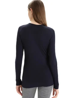 Damen Icebreaker Funktionswäsche & Base Layer^Merino 200 Oasis Langarmshirt Moon Phase Damen