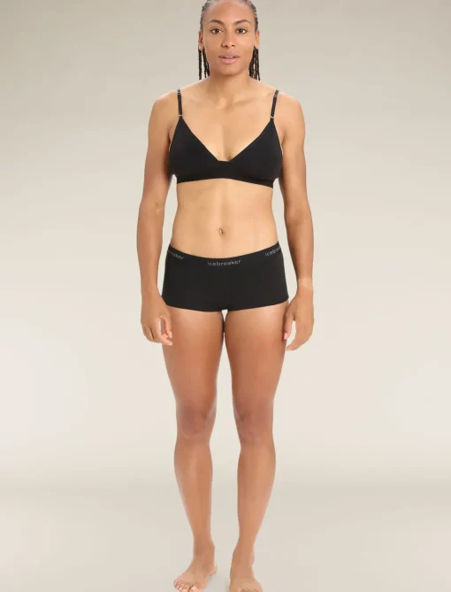 Damen Icebreaker Unterwäsche & Bhs^Merino 200 Oasis Thermo-Boy-Shorts Damen