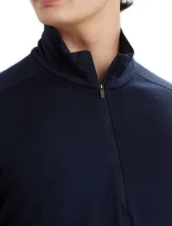 Herren Icebreaker Funktionswäsche & Base Layer^Merino 200 Oasis Thermo-Langarmshirt Mit Halblangem Reisverschluss Herren