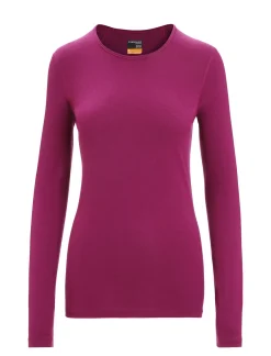 Damen Icebreaker Funktionswäsche & Base Layer^Merino 200 Oasis Thermo-Langarmshirt Mit Rundhalsausschnitt Damen