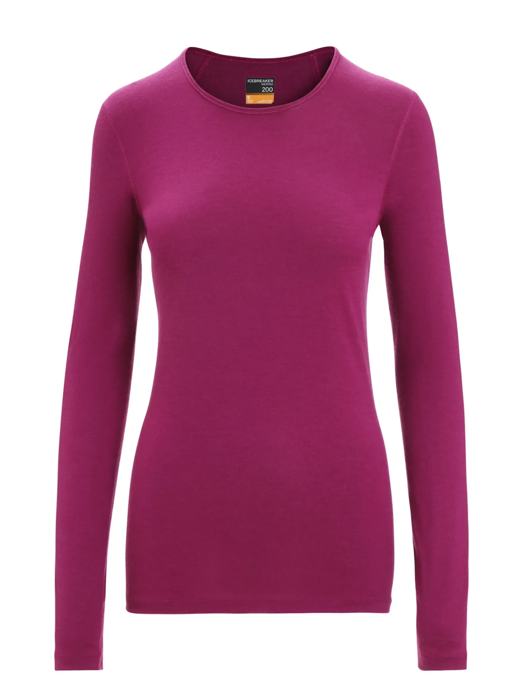 Damen Icebreaker Funktionswäsche & Base Layer^Merino 200 Oasis Thermo-Langarmshirt Mit Rundhalsausschnitt Damen