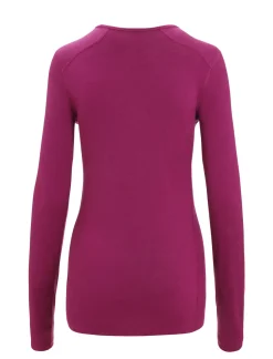 Damen Icebreaker Funktionswäsche & Base Layer^Merino 200 Oasis Thermo-Langarmshirt Mit Rundhalsausschnitt Damen