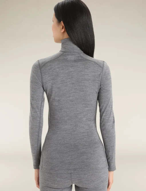 Damen Icebreaker Funktionswäsche & Base Layer^Merino 200 Oasis Thermo-Langarmshirt Mit Halblangem Reisverschluss Damen