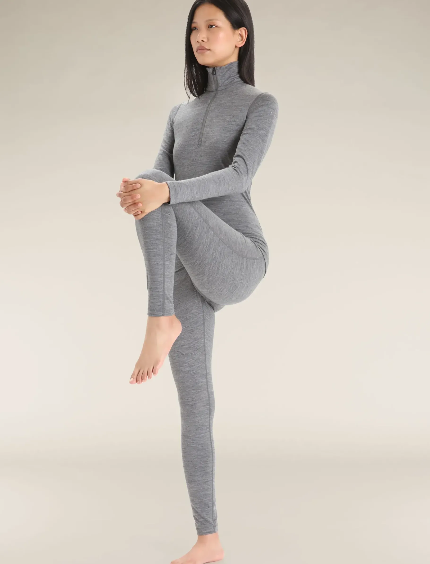 Damen Icebreaker Funktionswäsche & Base Layer^Merino 200 Oasis Thermo-Langarmshirt Mit Halblangem Reisverschluss Damen