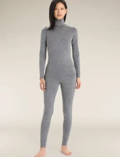 Damen Icebreaker Funktionswäsche & Base Layer^Merino 200 Oasis Thermo-Langarmshirt Mit Halblangem Reisverschluss Damen