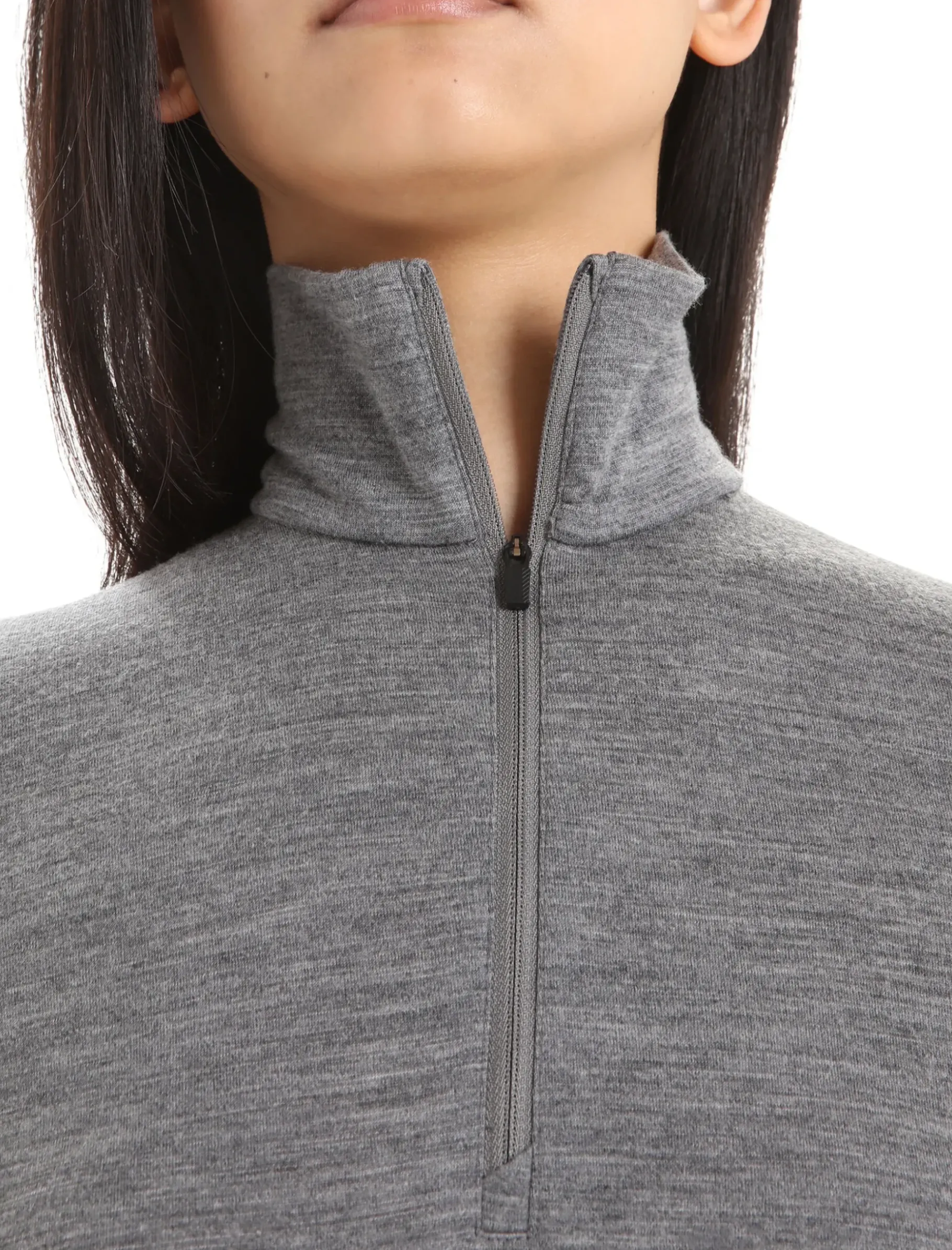 Damen Icebreaker Funktionswäsche & Base Layer^Merino 200 Oasis Thermo-Langarmshirt Mit Halblangem Reisverschluss Damen