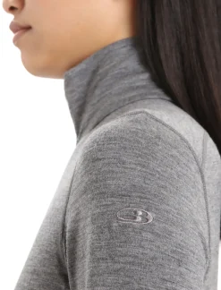 Damen Icebreaker Funktionswäsche & Base Layer^Merino 200 Oasis Thermo-Langarmshirt Mit Halblangem Reisverschluss Damen