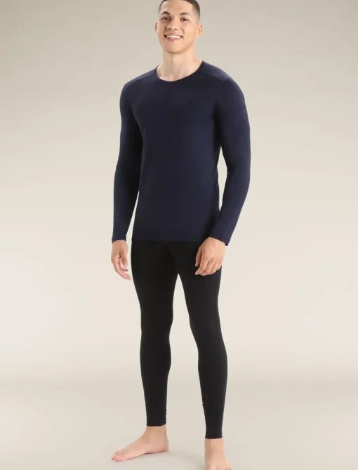 Herren Icebreaker Funktionswäsche & Base Layer^Merino 200 Oasis Thermo-Langarmshirt Mit Rundhalsausschnitt Herren
