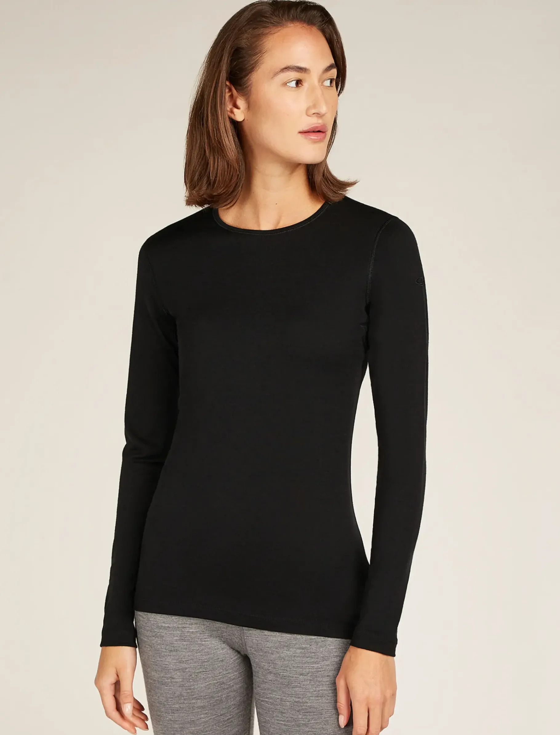 Damen Icebreaker Funktionswäsche & Base Layer^Merino 200 Oasis Thermo-Langarmshirt Mit Rundhalsausschnitt Damen