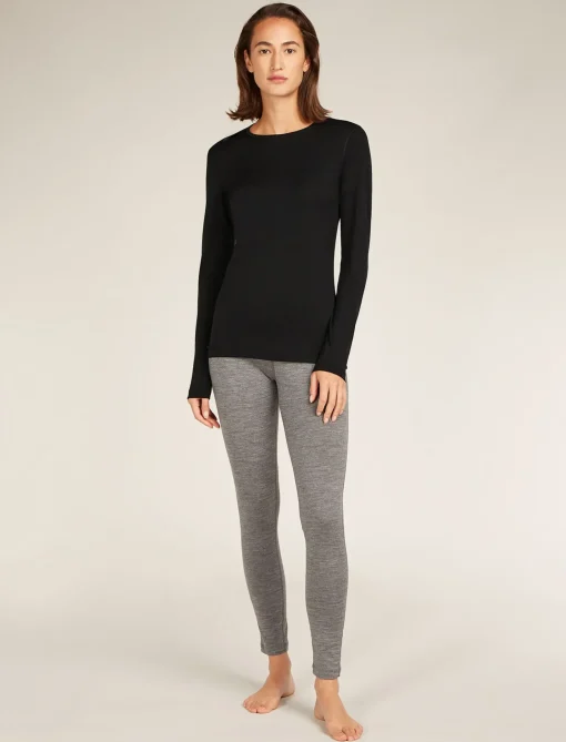 Damen Icebreaker Funktionswäsche & Base Layer^Merino 200 Oasis Thermo-Langarmshirt Mit Rundhalsausschnitt Damen