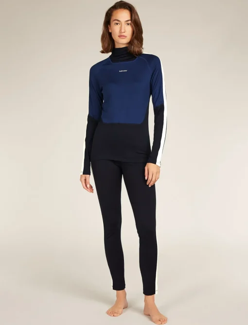 Damen Icebreaker Funktionswäsche & Base Layer^Merino 200 Sonebula Langarmshirt Mit Hohem Kragen Damen