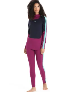 Damen Icebreaker Funktionswäsche & Base Layer^Merino 200 Sonebula Langarmshirt Mit Hohem Kragen Damen