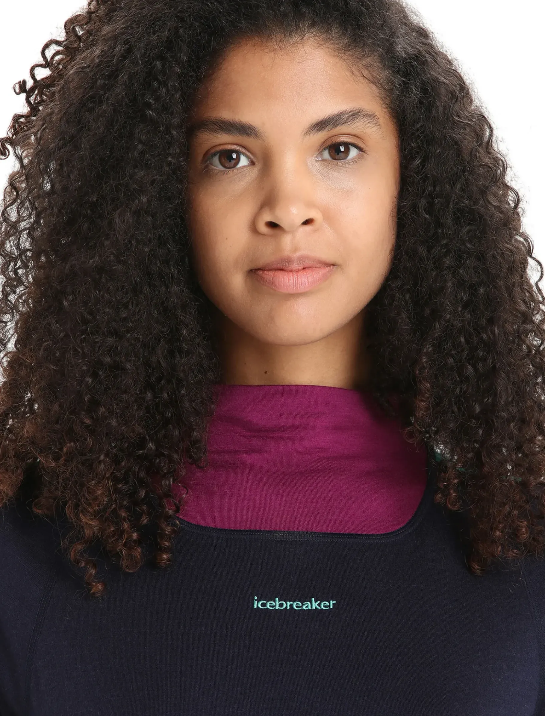 Damen Icebreaker Funktionswäsche & Base Layer^Merino 200 Sonebula Langarmshirt Mit Hohem Kragen Damen