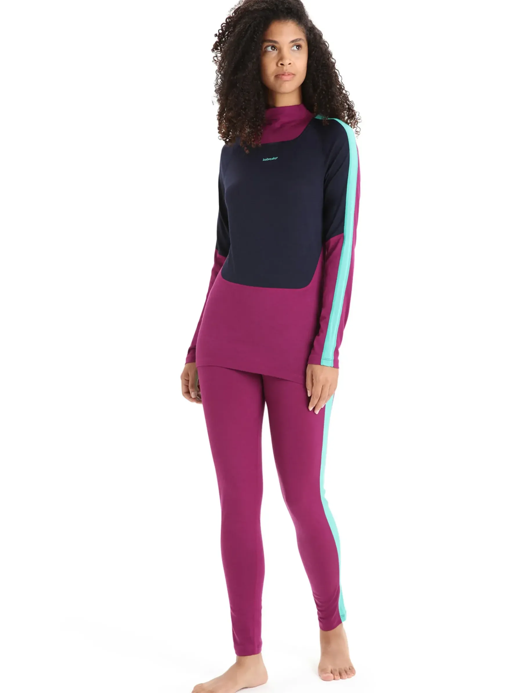 Damen Icebreaker Funktionswäsche & Base Layer^Merino 200 Sonebula Leggings Damen