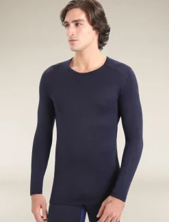 Herren Icebreaker Funktionswäsche & Base Layer^Merino 260 Tech Thermo-Langarmshirt Mit Rundhalsausschnitt Herren
