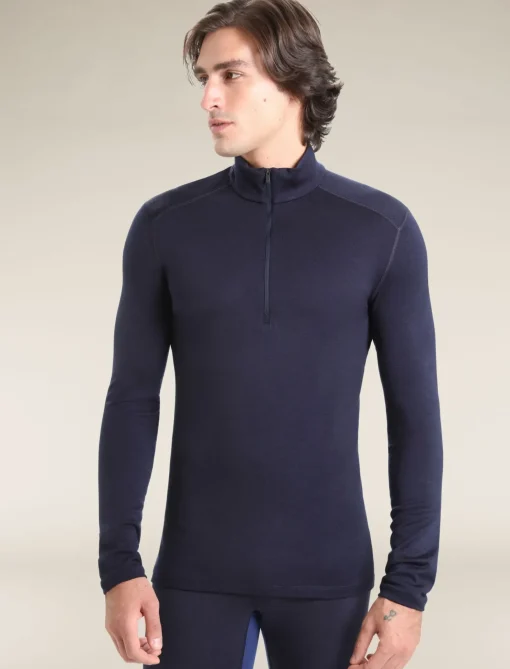 Herren Icebreaker Funktionswäsche & Base Layer^Merino 260 Tech Thermo-Langarmshirt Mit Halblangem Reisverschluss Herren