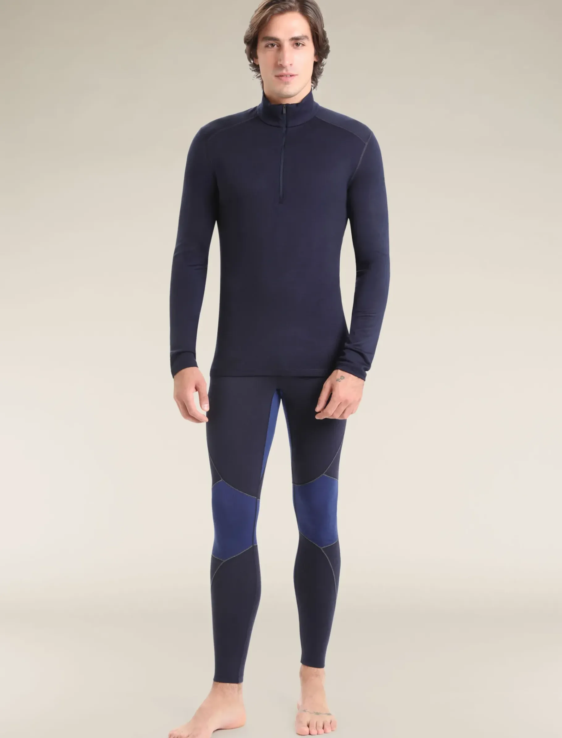 Herren Icebreaker Funktionswäsche & Base Layer^Merino 260 Tech Thermo-Langarmshirt Mit Halblangem Reisverschluss Herren