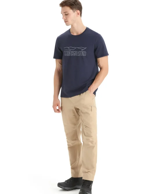 Herren Icebreaker Kurzarmshirts^Merino Central Classic T-Shirt Story Herren