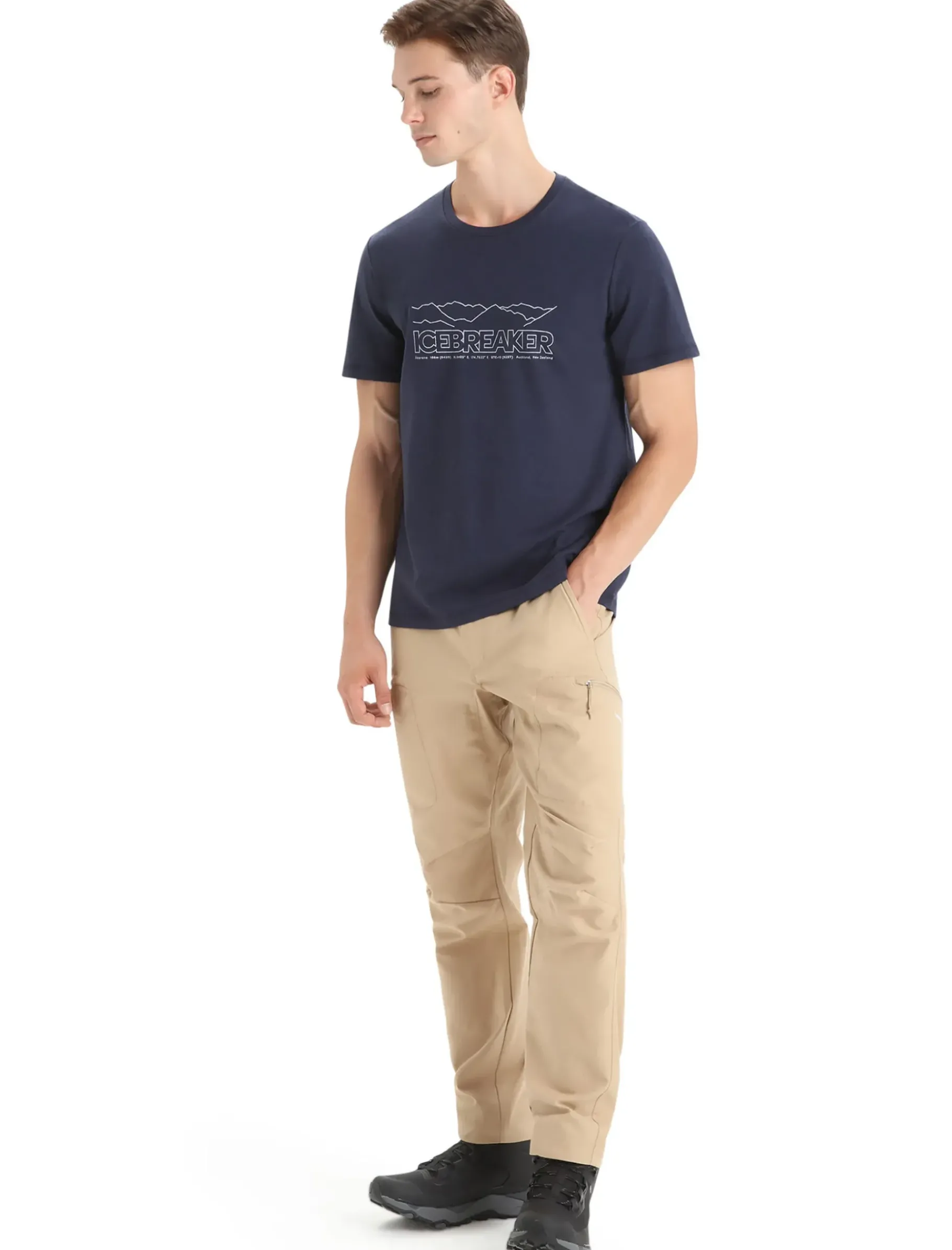 Herren Icebreaker Kurzarmshirts^Merino Central Classic T-Shirt Story Herren