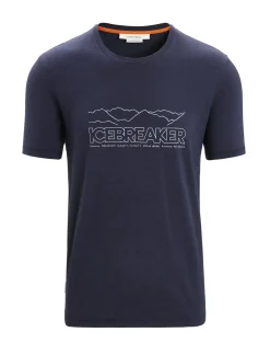 Herren Icebreaker Kurzarmshirts^Merino Central Classic T-Shirt Story Herren