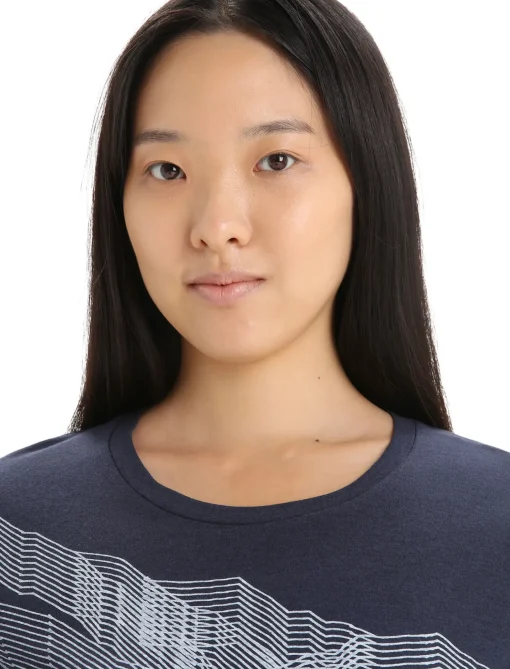 Damen Icebreaker Kurzarmshirts^Merino Central Classic T-Shirt St Anton Damen