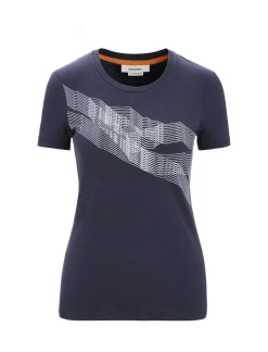 Damen Icebreaker Kurzarmshirts^Merino Central Classic T-Shirt St Anton Damen