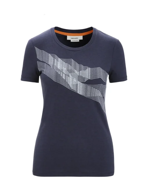 Damen Icebreaker Kurzarmshirts^Merino Central Classic T-Shirt St Anton Damen