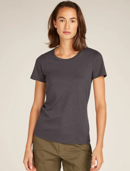 Damen Icebreaker Kurzarmshirts^Merino Central Classic T-Shirt Damen