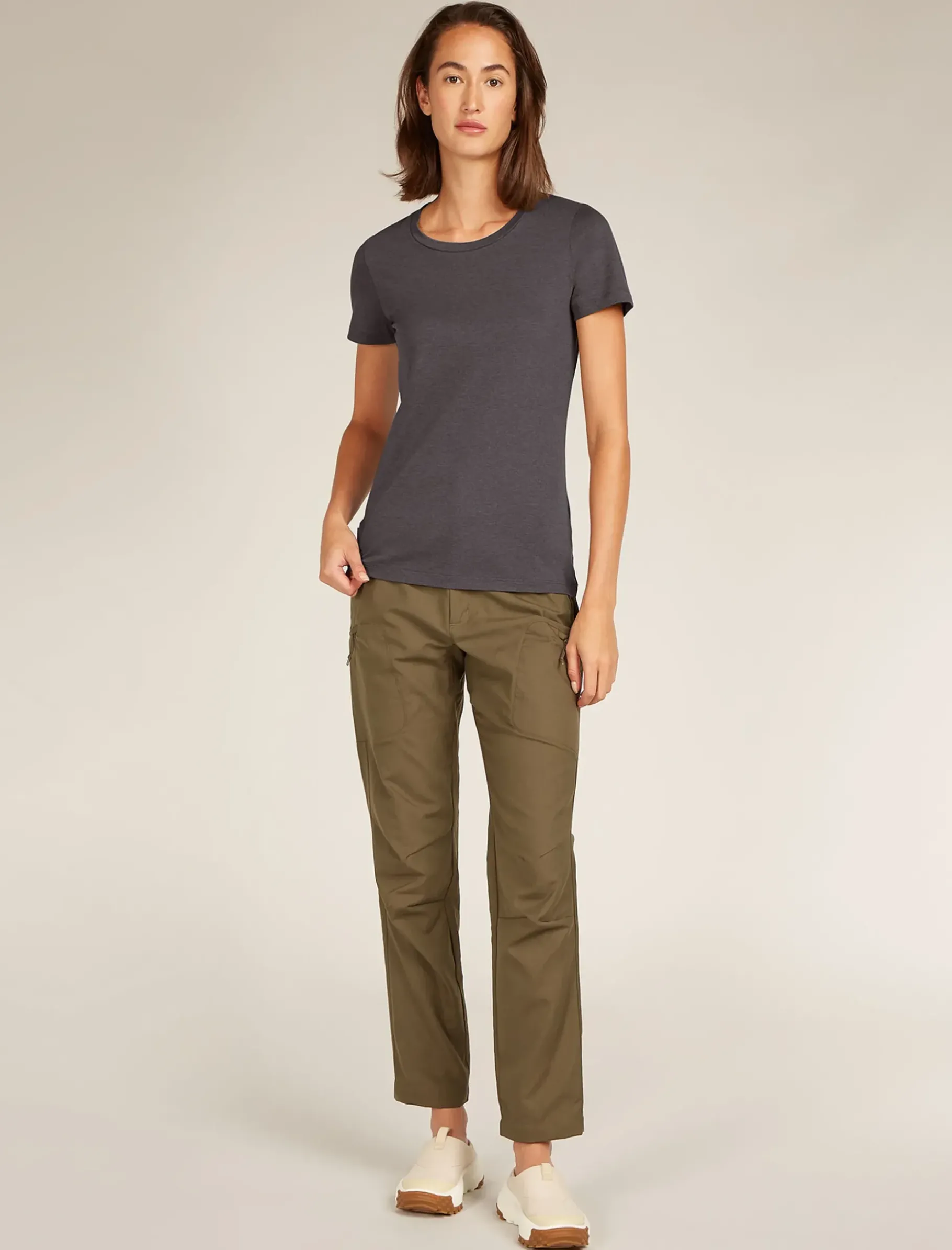Damen Icebreaker Kurzarmshirts^Merino Central Classic T-Shirt Damen