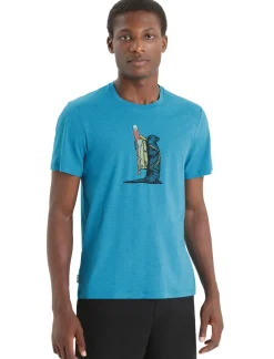 Herren Icebreaker Kurzarmshirts^Merino Central Classic T-Shirt Otter Paddle Herren